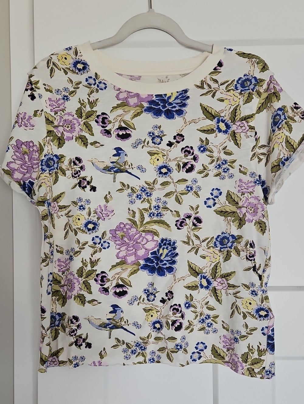 Maeve Caitlin Boxy Tee- Botanical Print- Size Small